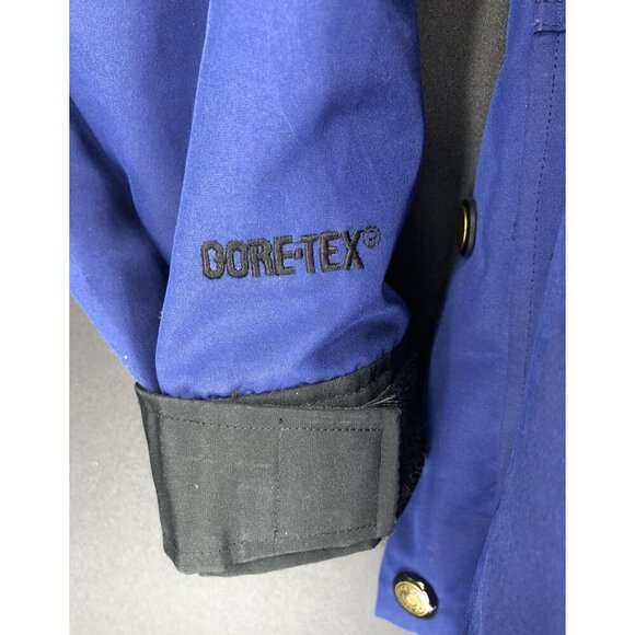 Vintage The North Face Men's Gore-Tex Waterproof Jacket S Blue & Black Outdoor - Picture 4 of 15